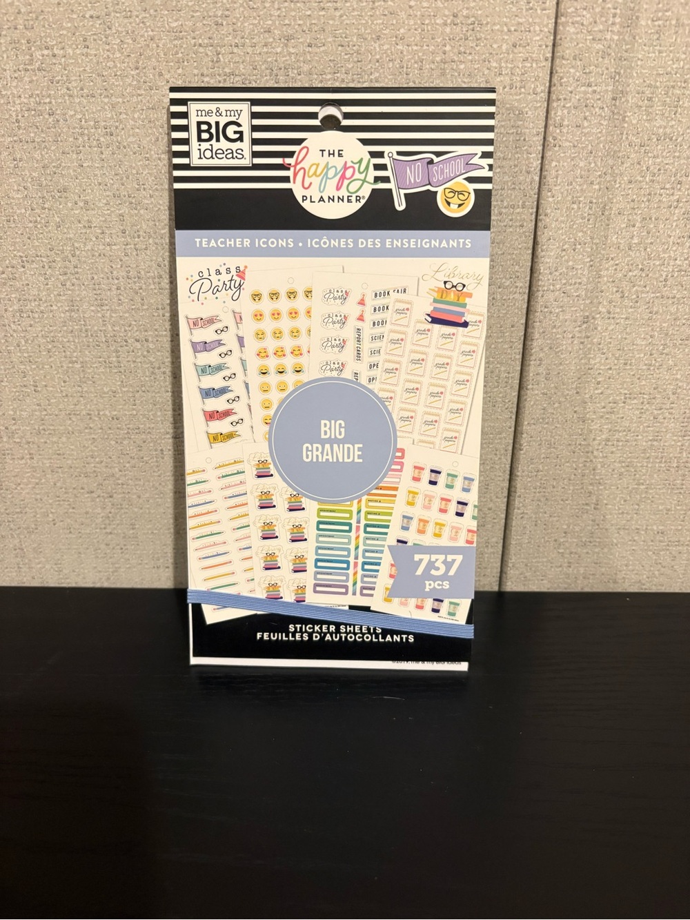 Me & My Big Ideas Happy Planner Teacher Icons Sticker Pack - Rainbow Accents